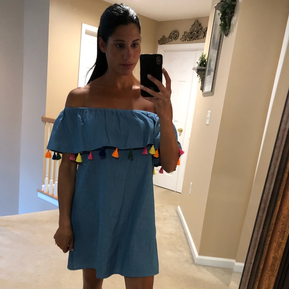 Tassel Jean Dress
